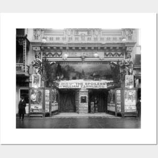 The Leader Theater, 1921. Vintage Photo Posters and Art